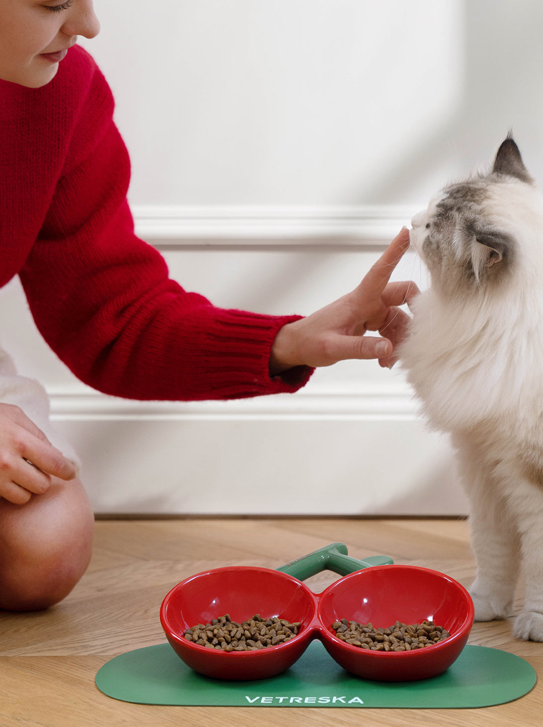 Cherry Ceramic Pet Bowls