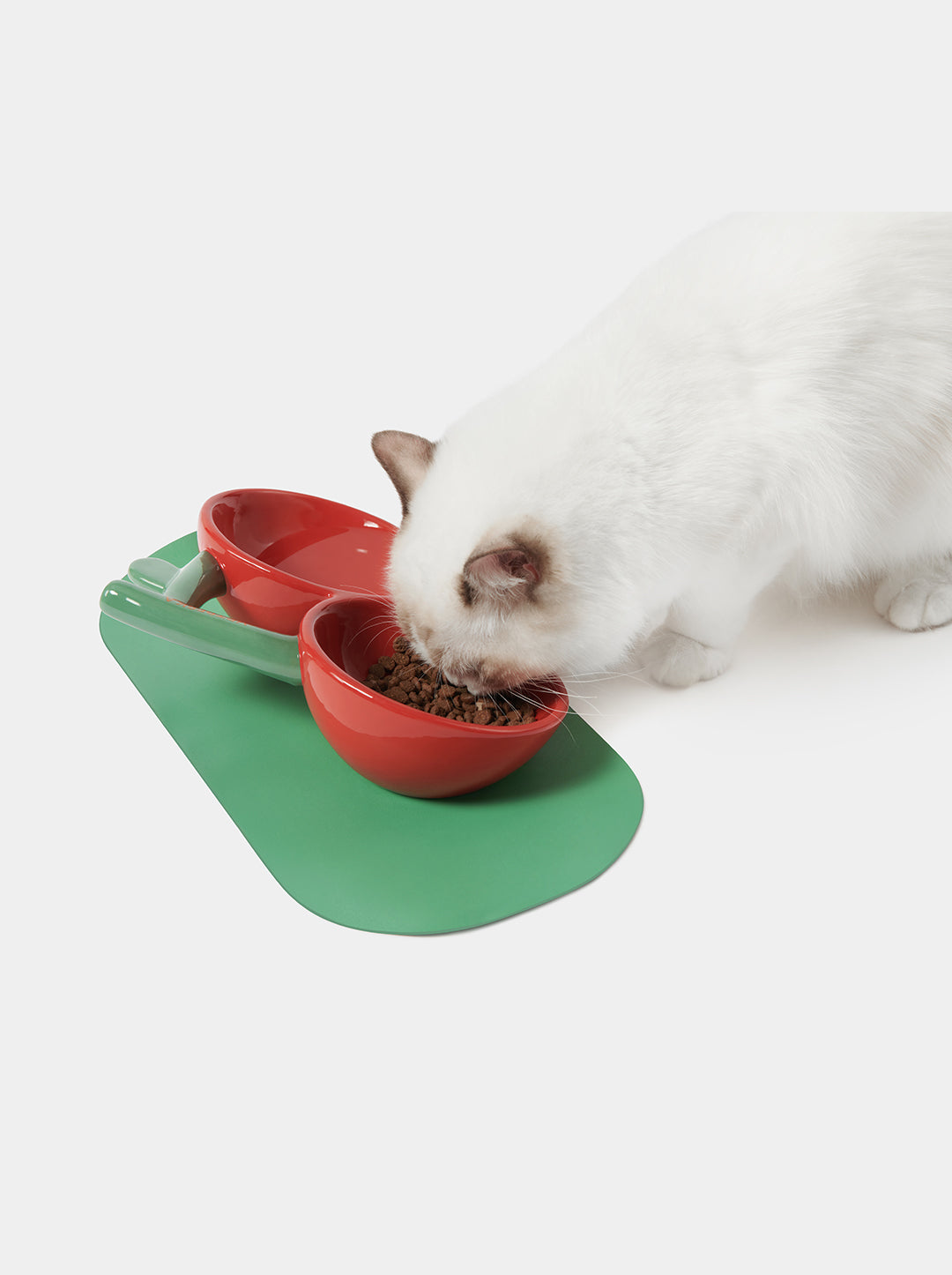 Covered cat food bowl best sale