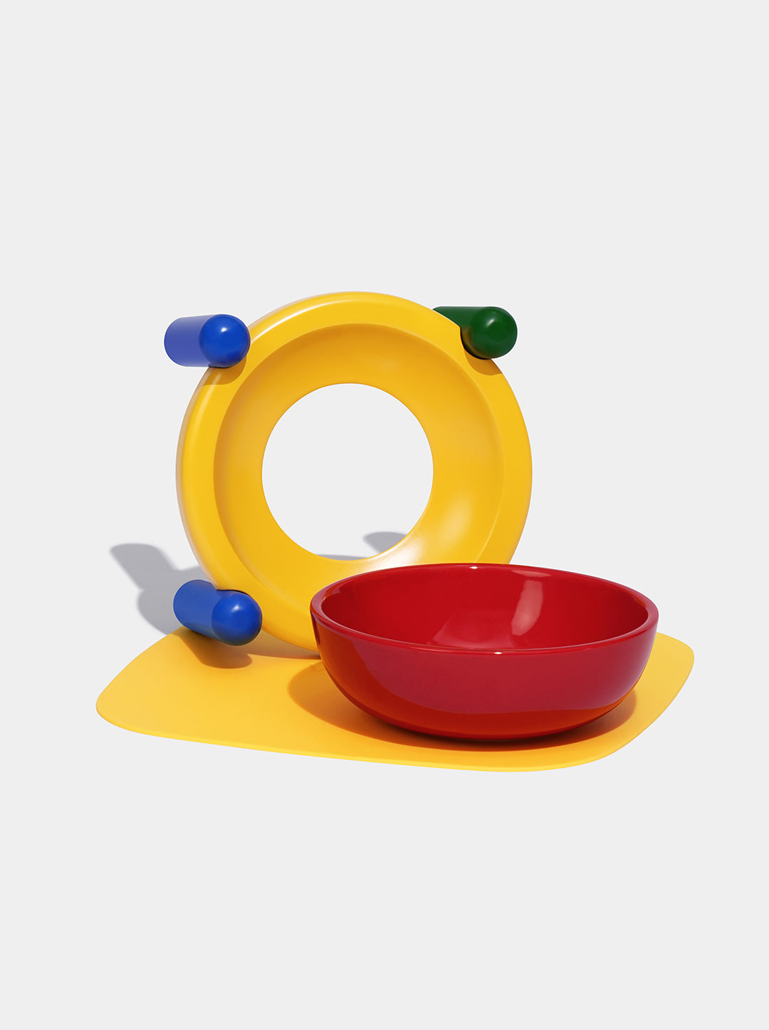 Chroma Ceramic Pet Bowl & Mat Set