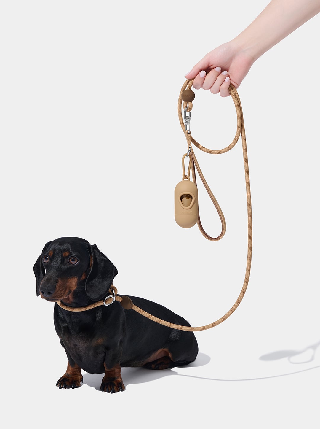 Connect Lite Rope Leash for Pets - Coffee