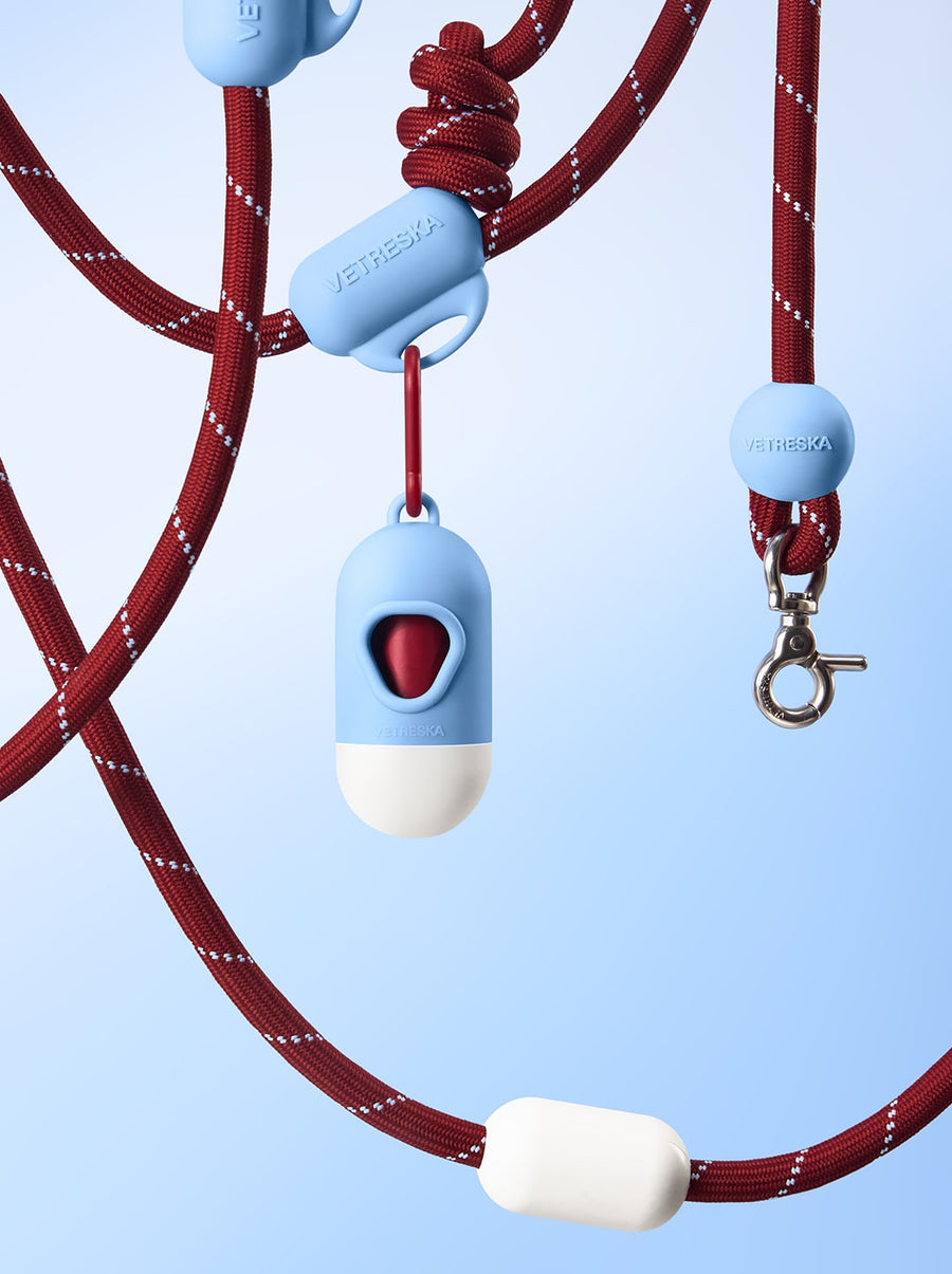 Connect Hands-Free Rope Leash – Mist & Merlot