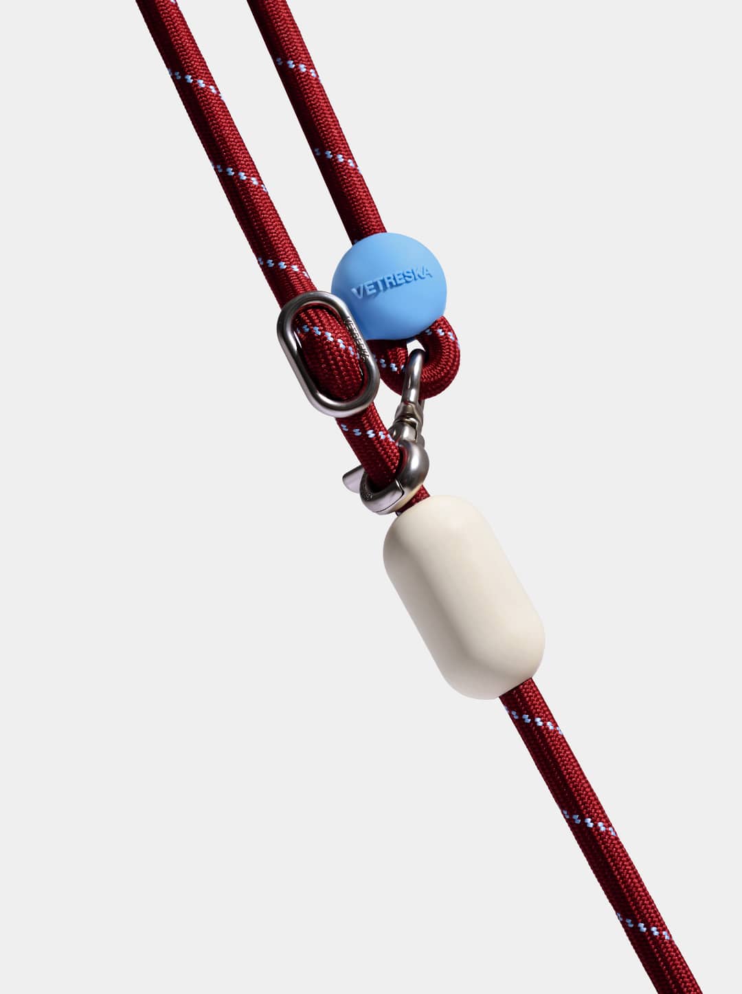 Connect Hands-Free Rope Leash – Mist & Merlot
