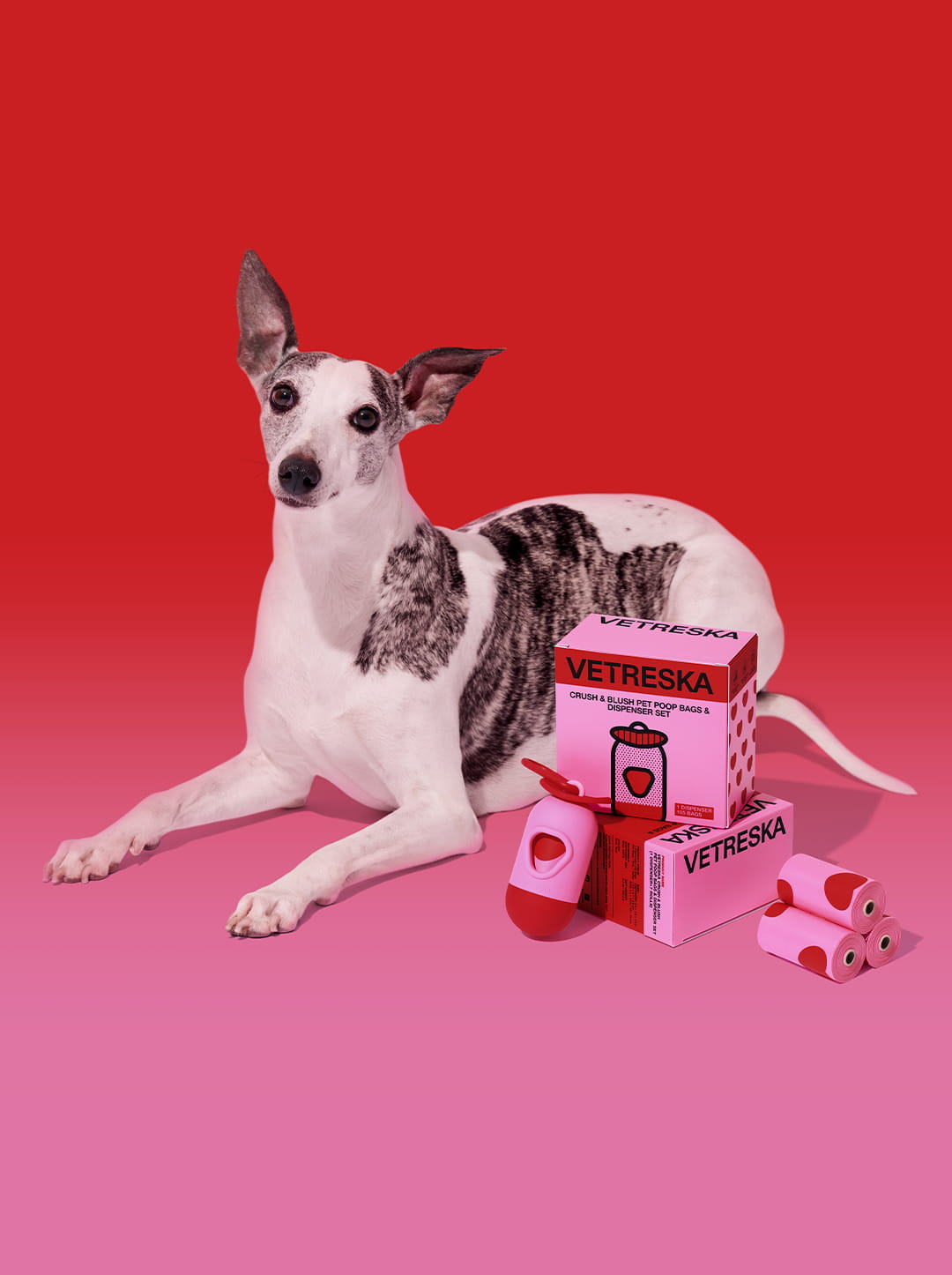 Crush & Blush Poop Bags & Dispenser Set