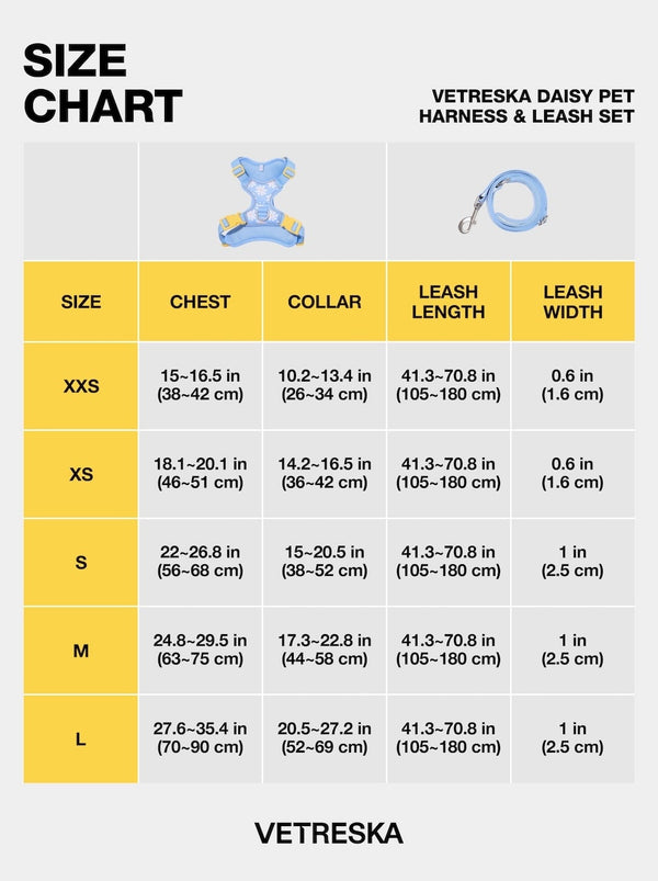 Daisy Pet Harness & Leash Set