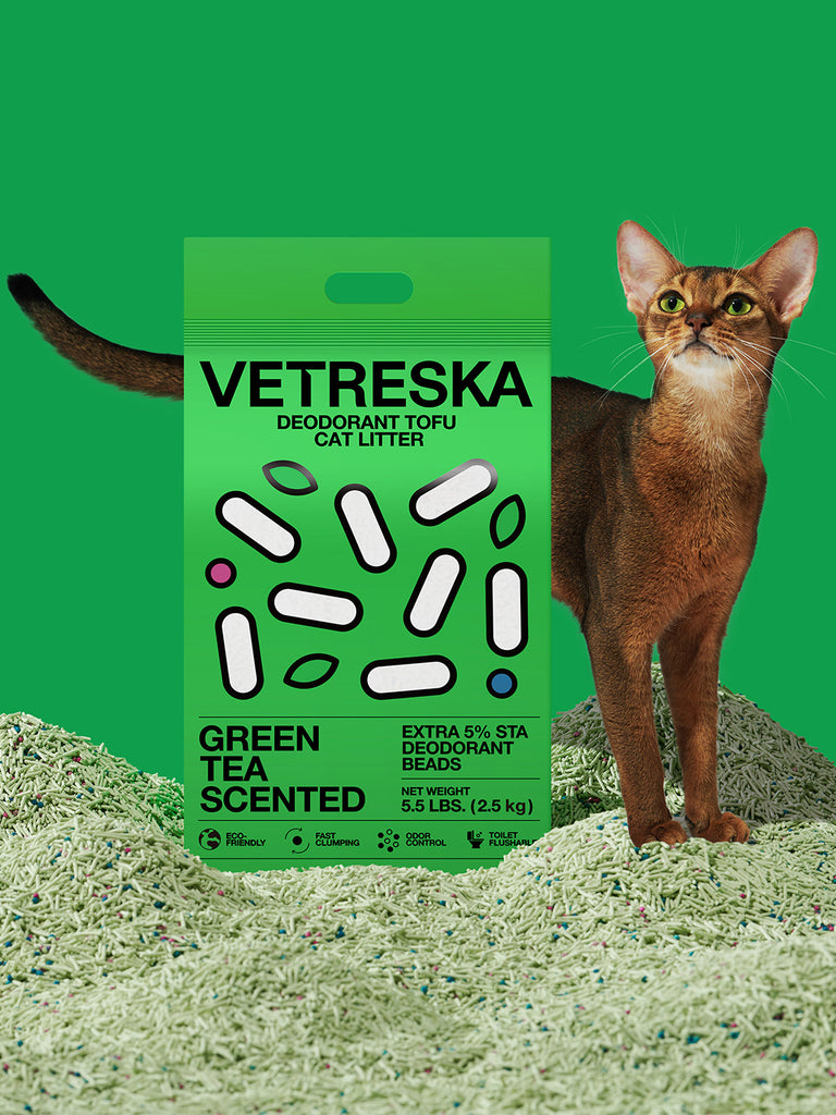 Deodorant Tofu Cat Litter (Green Tea Scented)