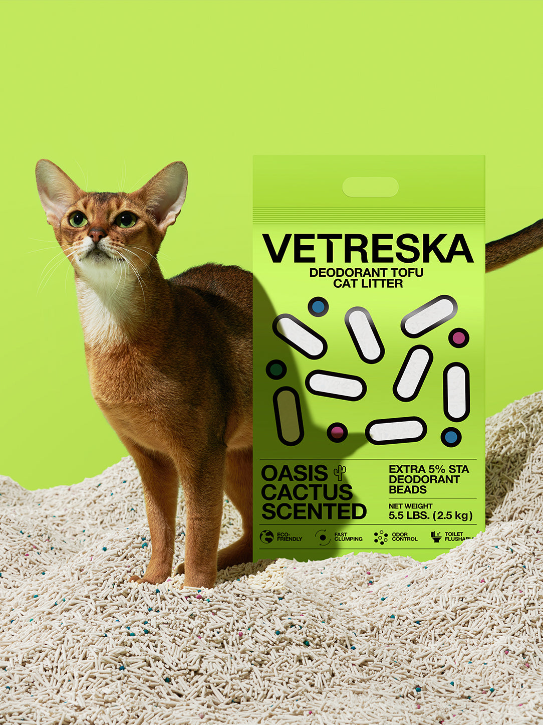 Oasis Cactus Scented Tofu Cat Litter