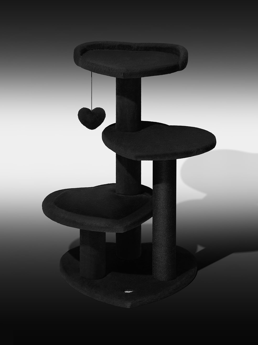 Heartpurrnoir Cat Climber - Four Platforms