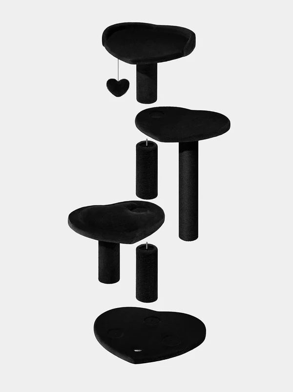 Heartpurrnoir Cat Climber - Four Platforms