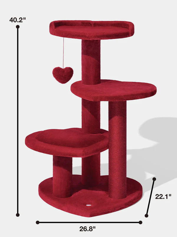Heartpurrouge Cat Climber - Four Platforms Heartpurrouge Cat Climber - Four Platforms