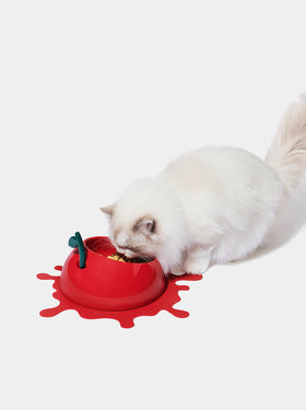 Juicy Cherry Pet Bowl, Spoon & Mat Set
