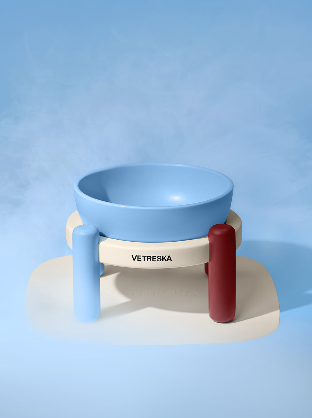 Mist and Merlot Pet Bowl & Mat Set