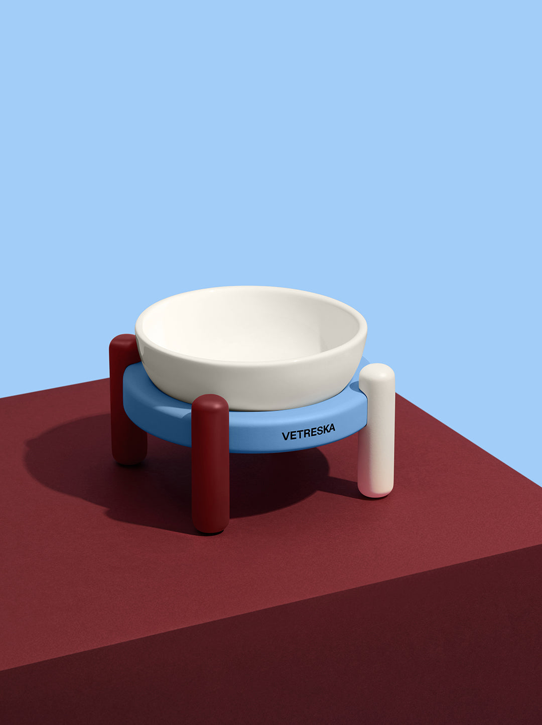 Mist and Merlot Pet Bowl & Mat Set