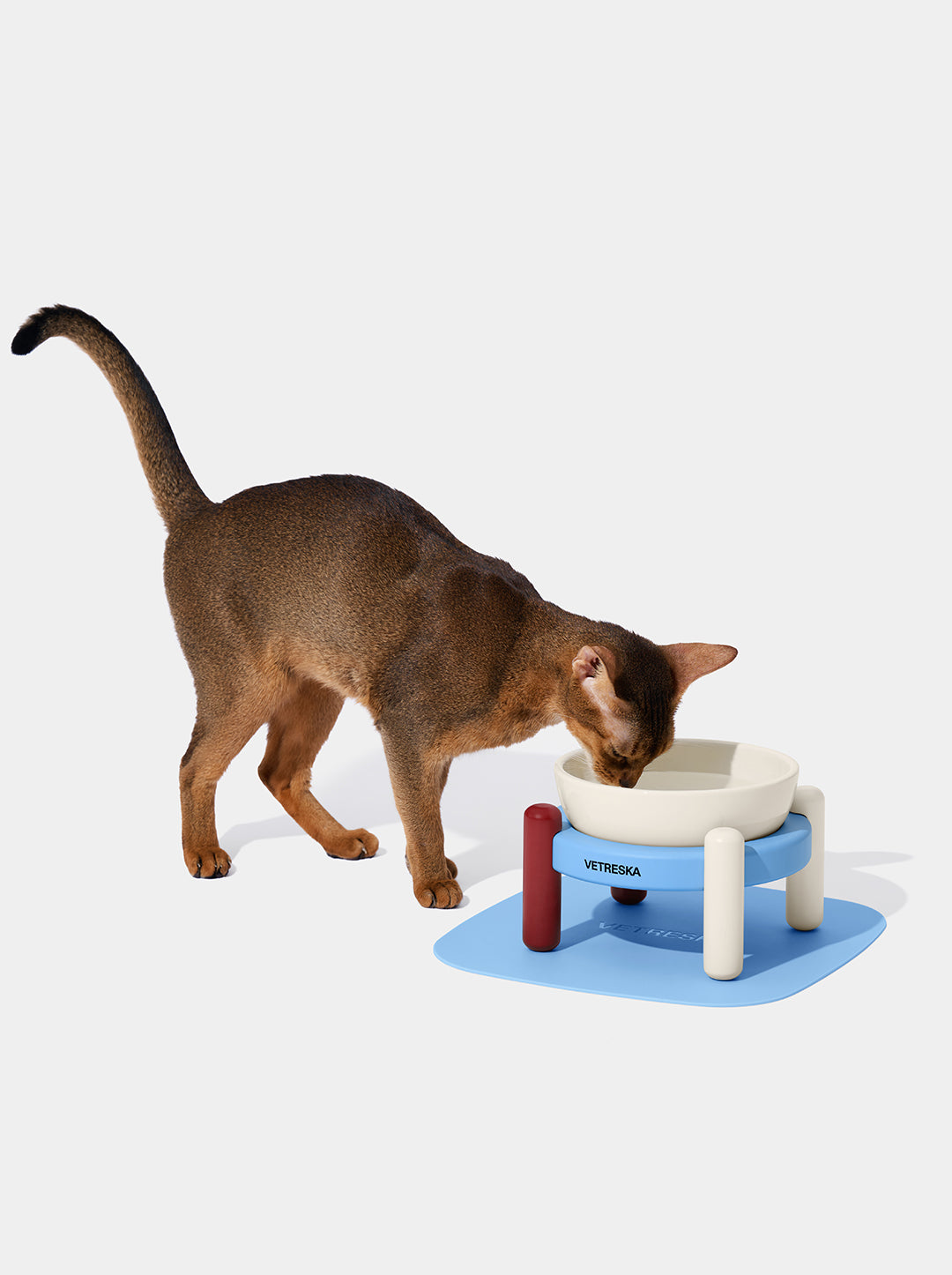 Mist and Merlot Pet Bowl & Mat Set