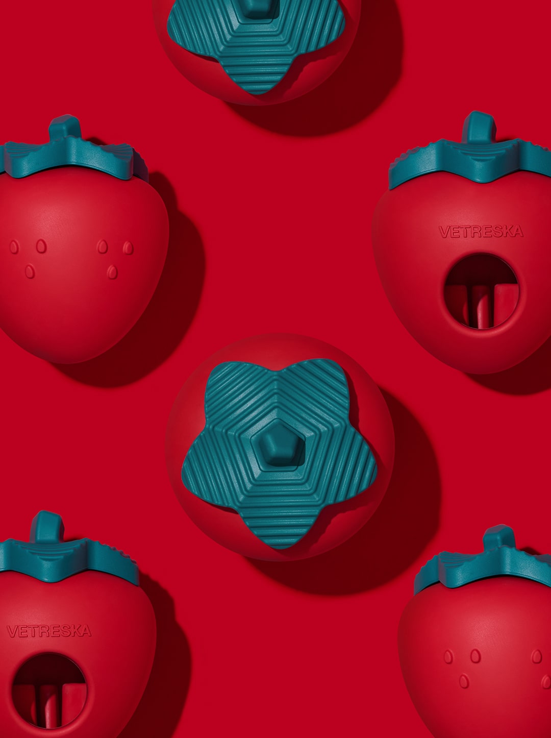 Strawberry Pet Treat Dispensing Toy