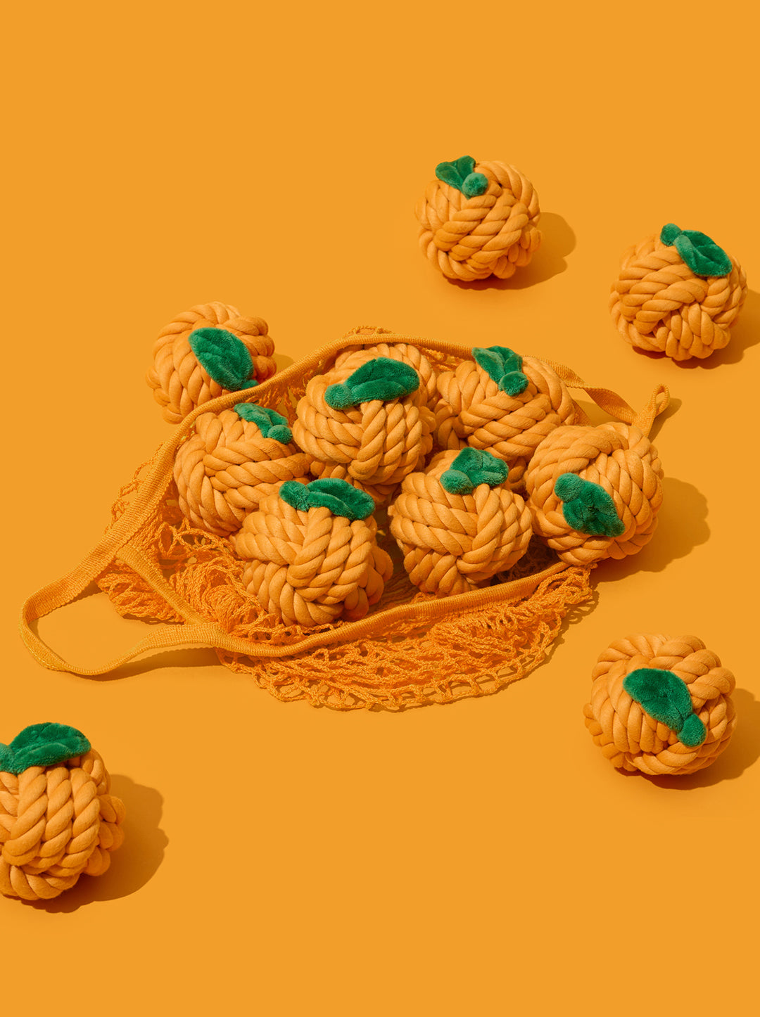 Tangerine Knot Rope Toy