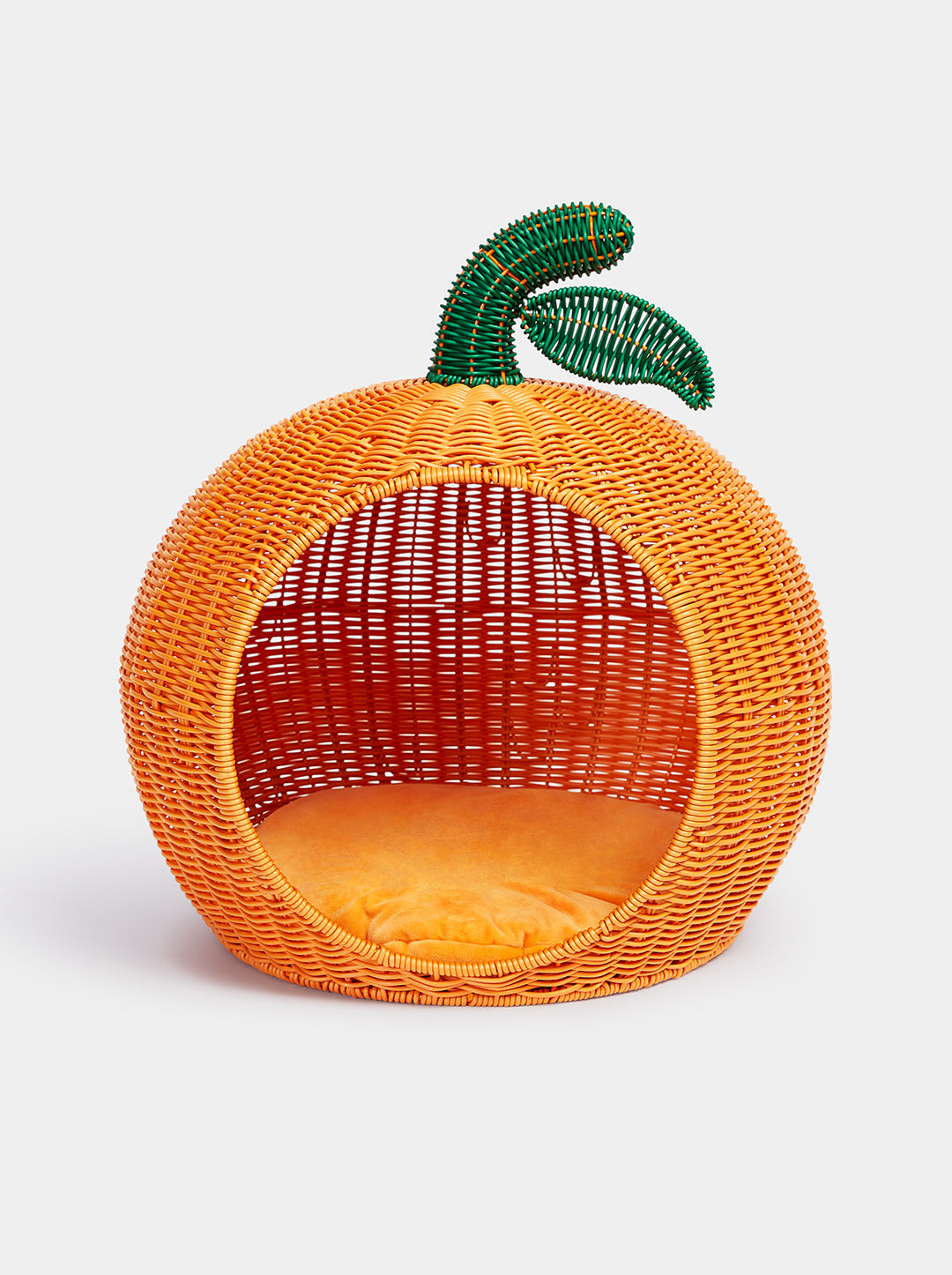 VETRESKA Tangerine Rattan Pet Bed