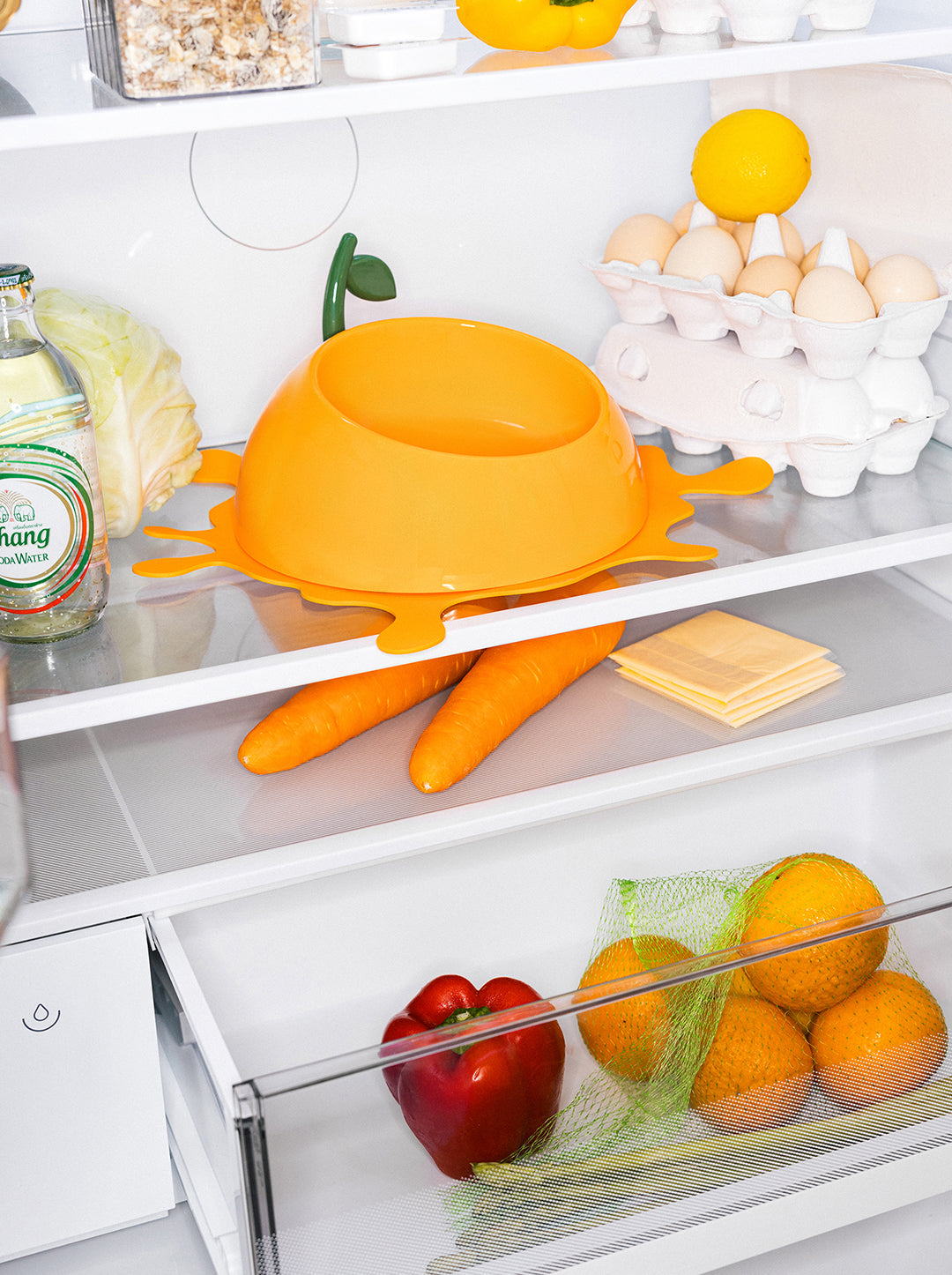 Juicy Tangerine Pet Bowl, Spoon & Mat Set