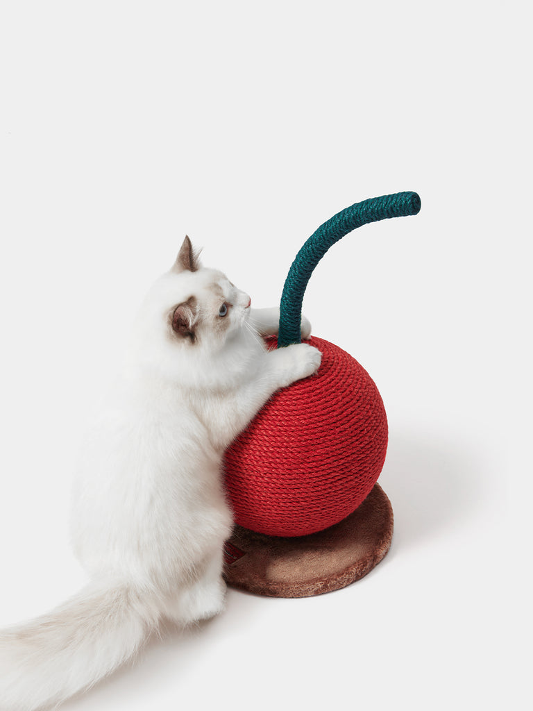 Cherry Cat Scratching Ball