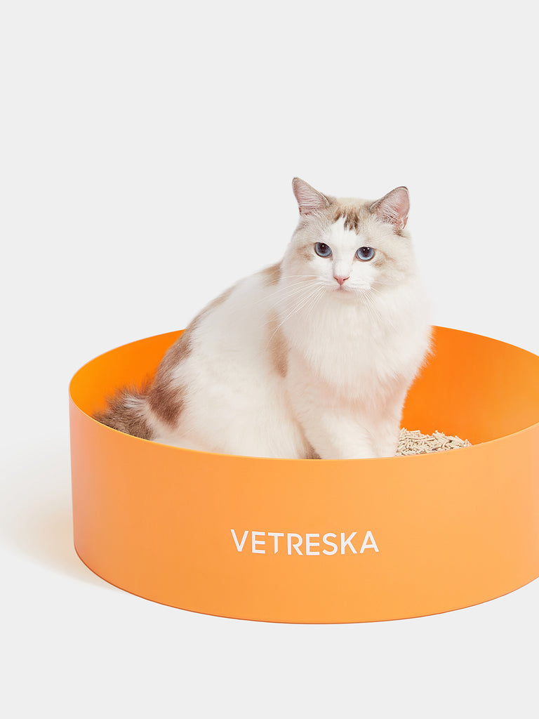 Vetreska - Tangerine Cat Litter Box